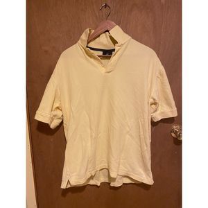 Beverly Hills Polo Club Polo Shirt, Yellow, Mens XL